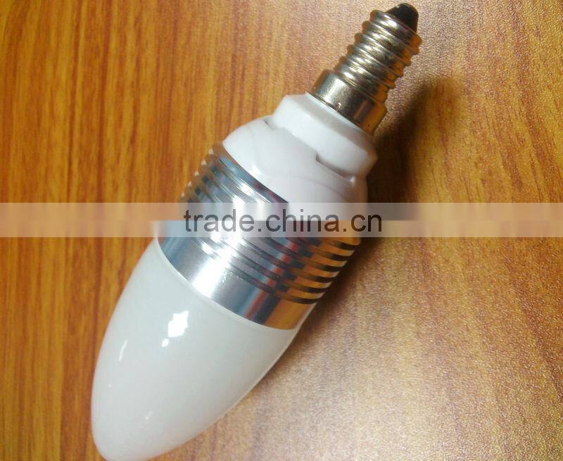 E14 3W plastic cover aluminum led bulb Light Shell