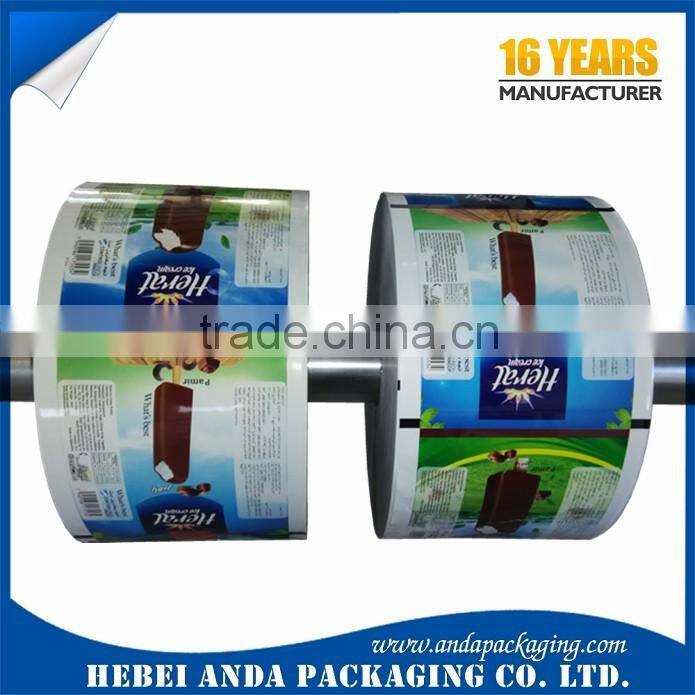 Antistatic Aluminum Foil Laminated Roll Film for Ice Cream Packaging/Gravure Printing Laminated Film for Ice Popsicle Packaging