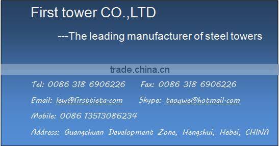 High quality self supporting Steel Tube Pole communication tower