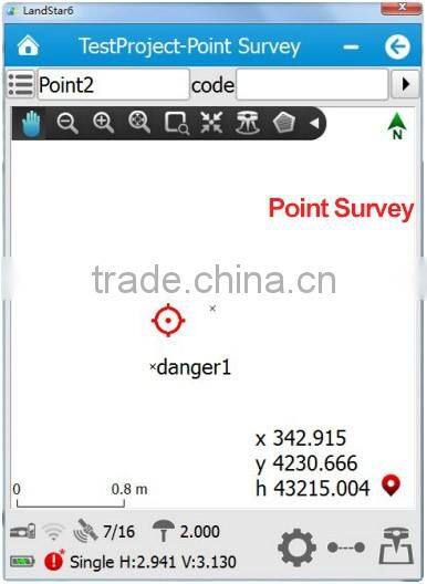 CHC RTK survey software LandStar6.0 Point survey Land survey