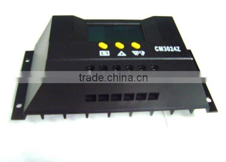 LCD display 30A solar controller (12V/24V auto detect)