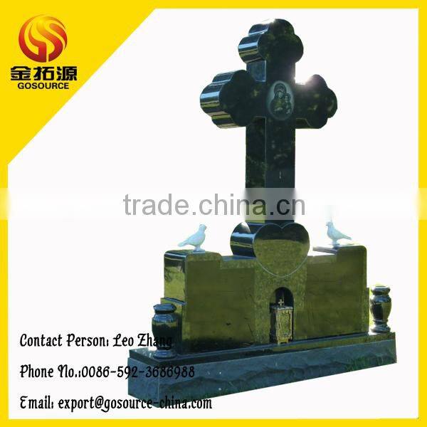 America style black headstone