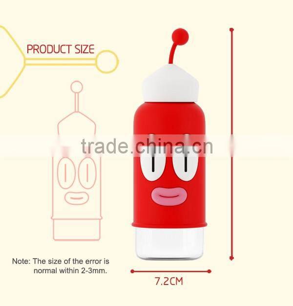 Guangzhou Factory High Quality Cute Glass drink Water Bottle