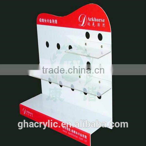 GH-RZ528 Magazine Clear Acrylic Table Dispaly File Stand Racks For Office ,top grade acrylic display rack