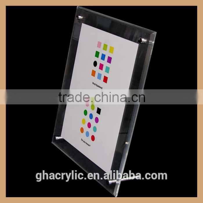 GH-P0030 professional manufacturer simple style plexiglass picture plastic photo frame photo frame