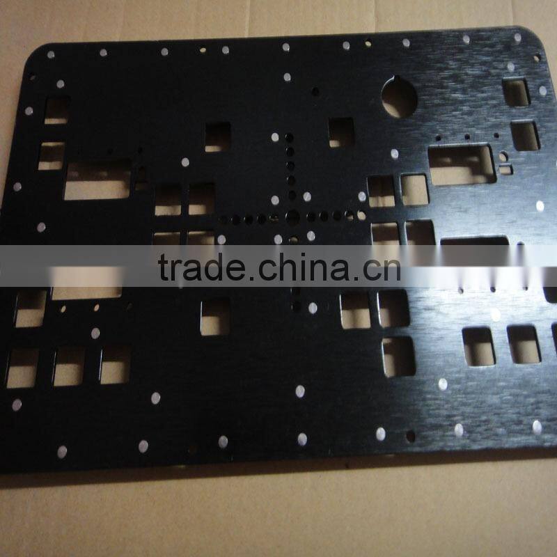 control machine Aluminum anodize black plate