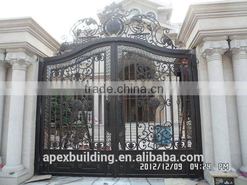 wrought iron security screen door