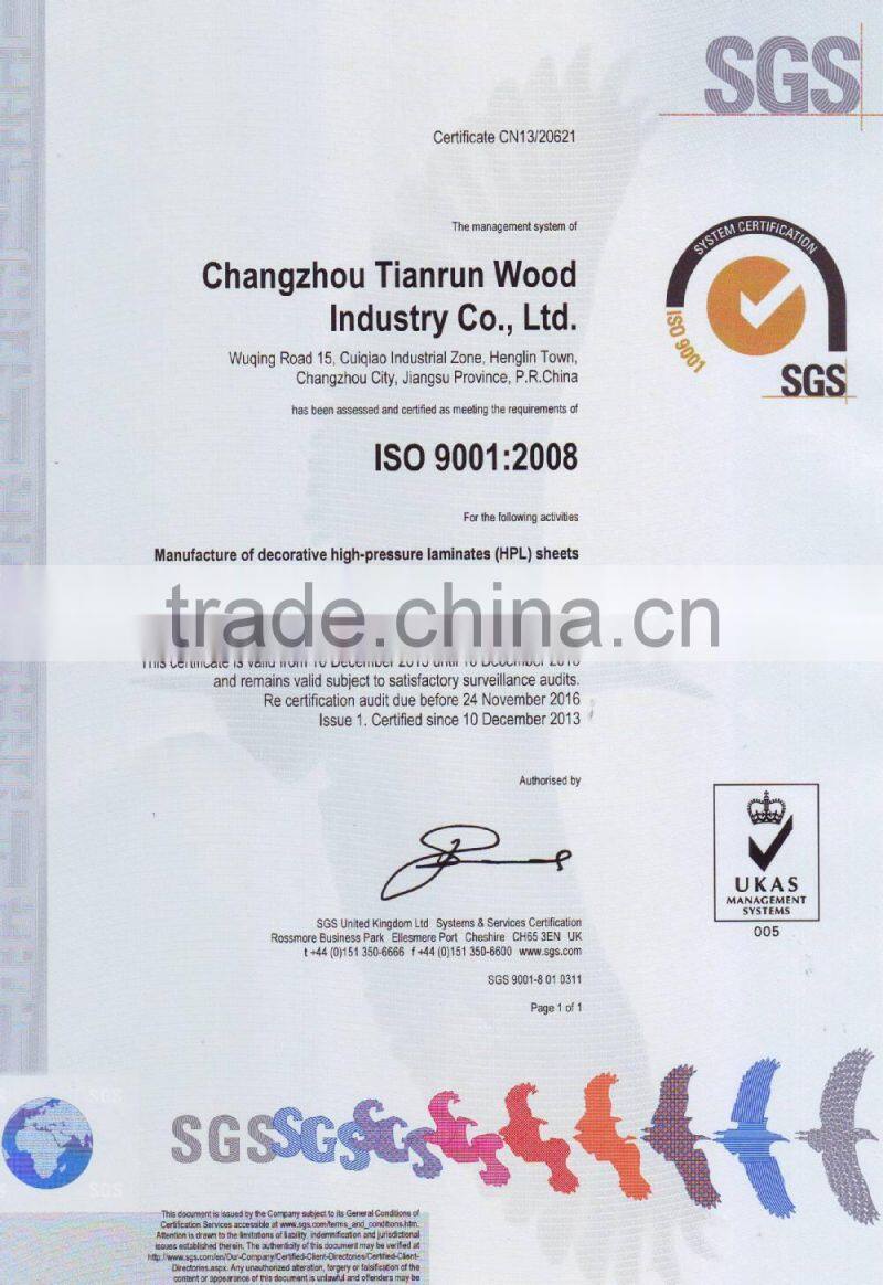 Postforming laminate panel for wall corner