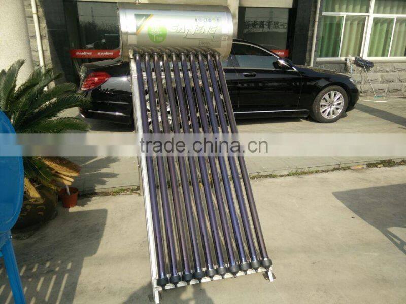 Stainless steel Vacuum Tube Compact Pressurized Solar water heater