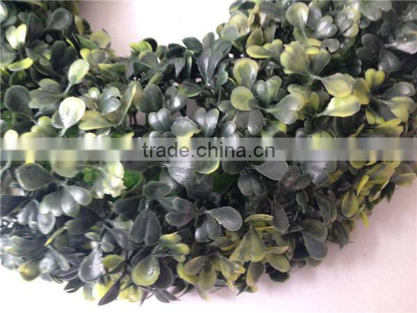 YiWu cheap price boxwood landscaping artificial grass wreaths