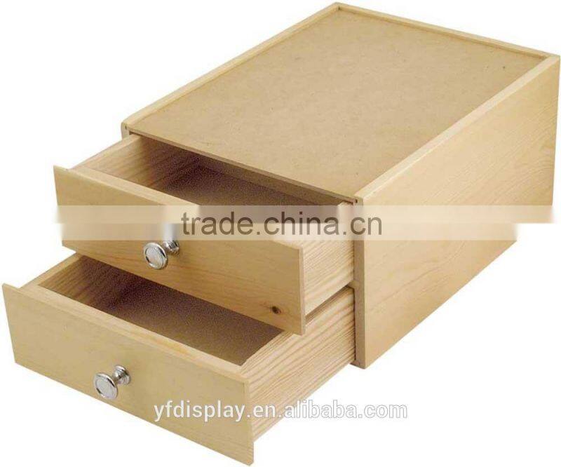 Customized White Oil Finished Wooden Book Organizer