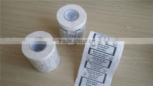 Virgin wood pulp custom printed toilet paper roll