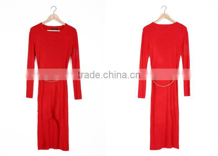 one leg slit dress sweater top brand sweaters