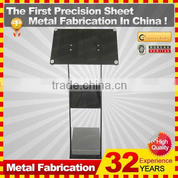 customized made floor standing restaurant metal menu stand