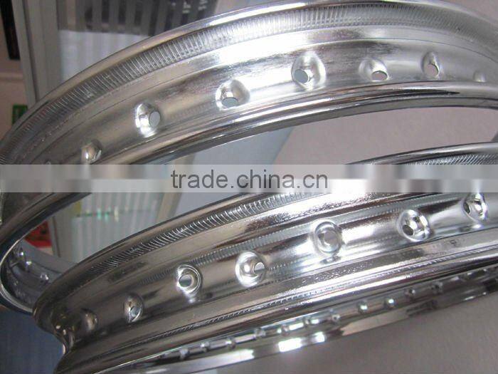 WM 1.60X17 inch 40 spoke motorcycle stainless steel rim