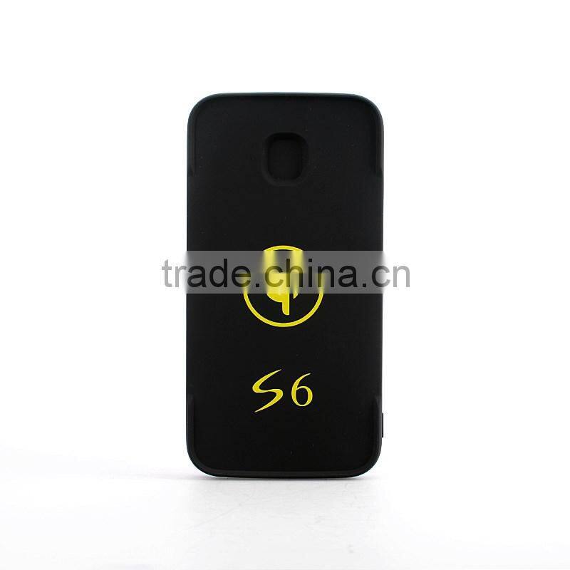 2016 trending products customized logo portable 6000mah power bank wireless charger for Iphone