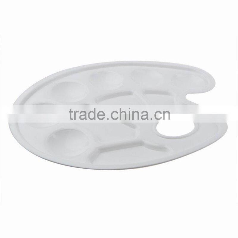 10 Well Oval Profesional Plastic Paint Palette