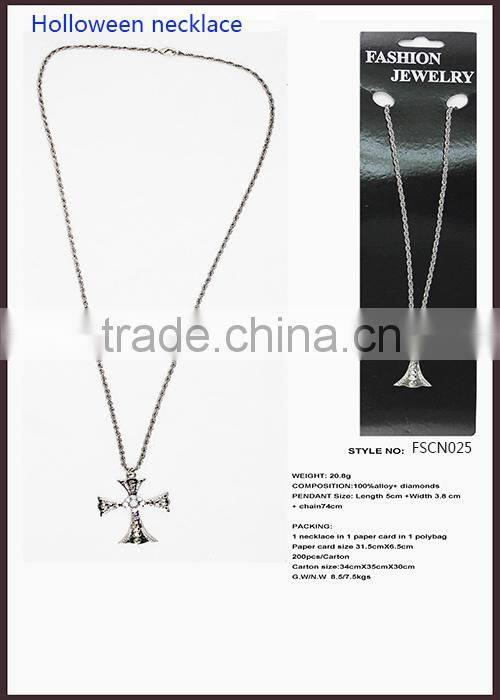 76's Chain Pendant Cross Necklace With Retail Packing