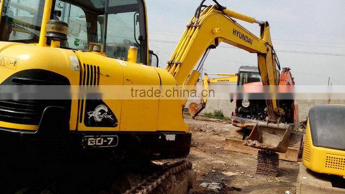 cheap korea made used mini hyundai 60-7 hydraulic crawler excavator
