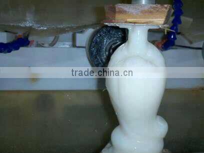 Multi-heads stone columns engraving machine /four-axis linkage/8 spindles/AC servo/4th control system