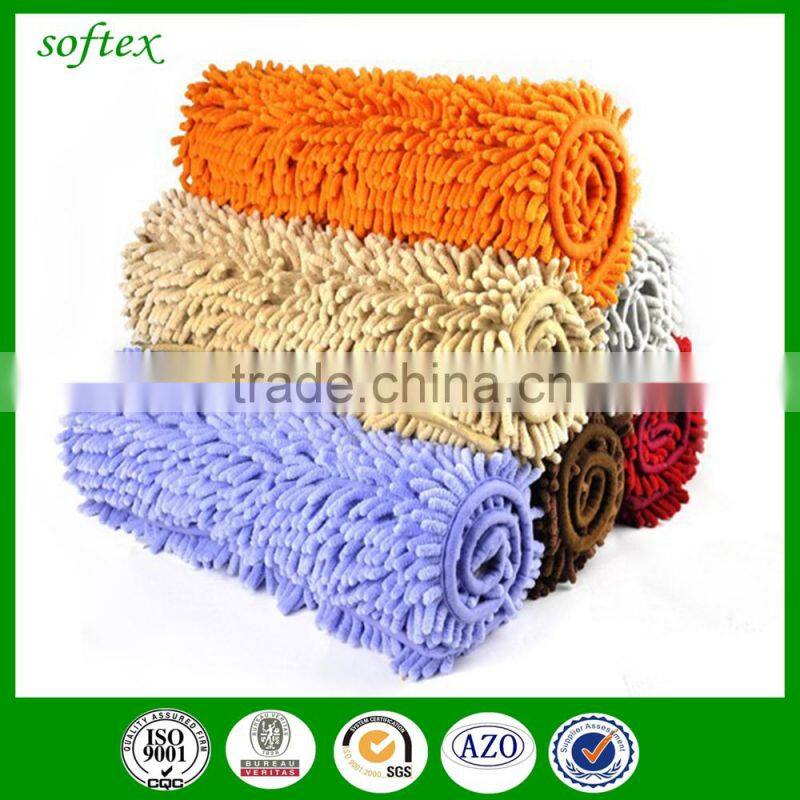 microfiber chenille bathroom mat