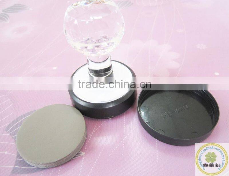 Arar HD Round Model flash rubber stamp crystal handle