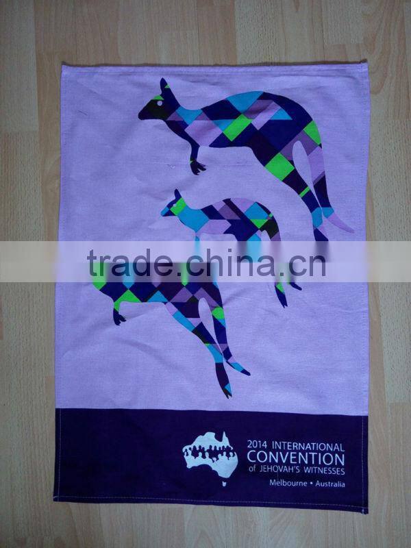 kitchen digital printed cotton towel for home decorationl&gift,new design colorful plaid printing