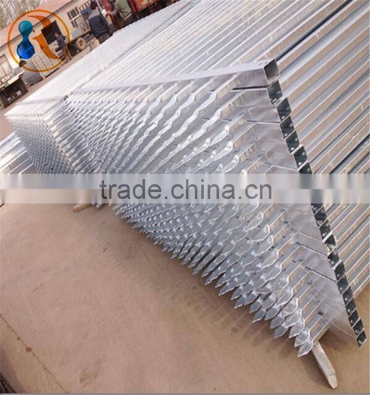 Hot sale steel tubular security fence( factory ,ISO 9001 certificate )