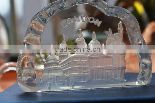 Crystal Ice House for Crystal Gift Souvenir Home Decoration