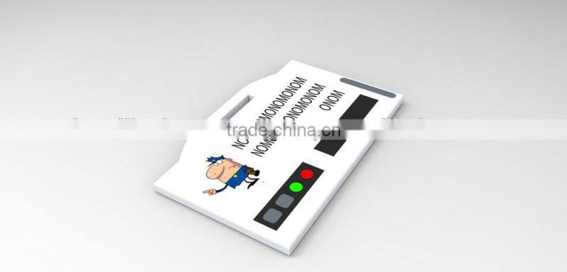 Badge with monitoring by GPS and Satellite