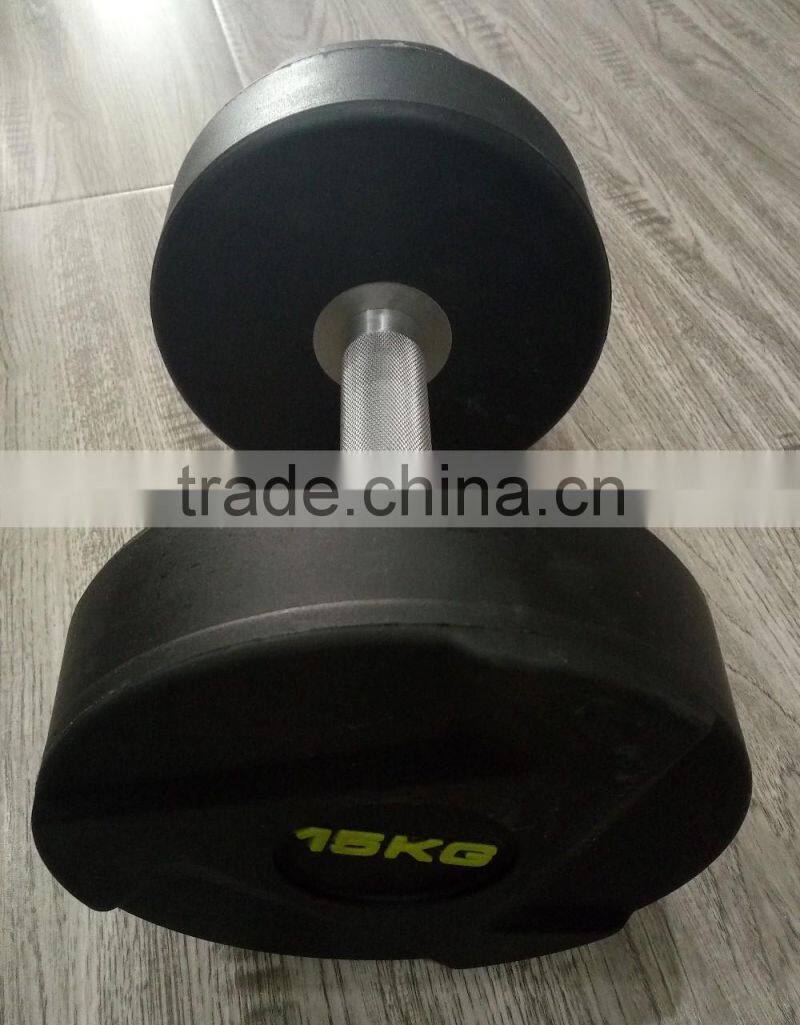 high quality gym exercises crossfit PU dumbbell with Chinese manufacturers