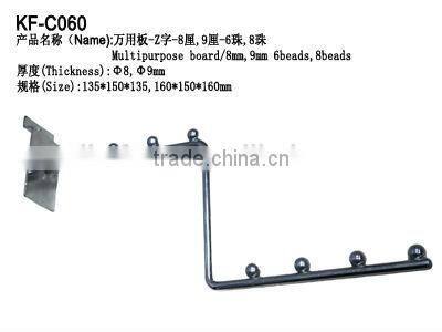Metal diaplay clothes hook/Z-shaped tube with beads