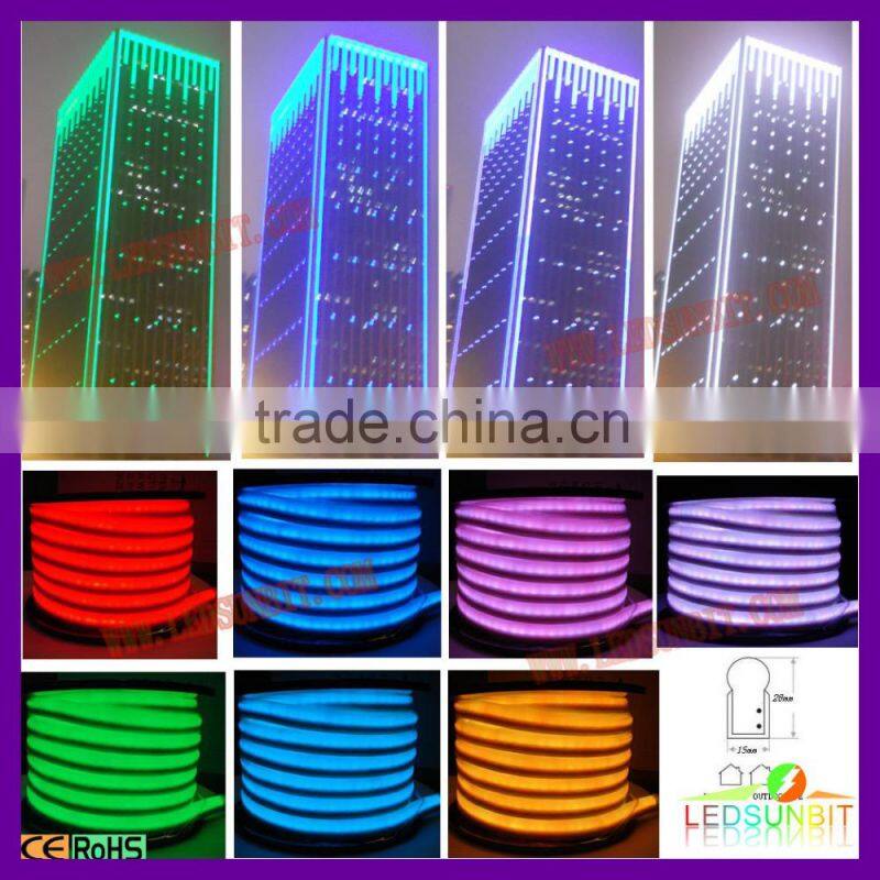 220v/240v RGB Led Neon Strip Rope Light