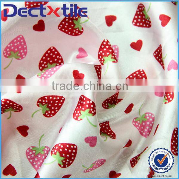 100% polyester stretch satin hotel bed sheet home textile fabric for bed sheet