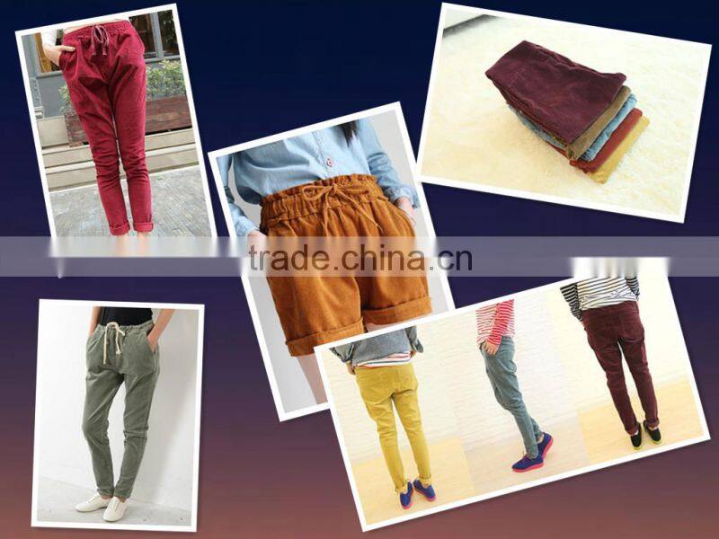 china cotton and spandex corduroy avliable for global