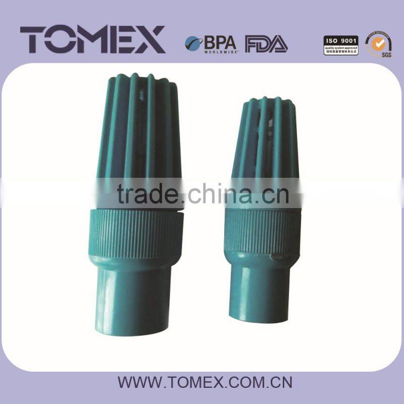 2015 made in China plastic pvc pipe fittings red blue dark 4 inch foot valve