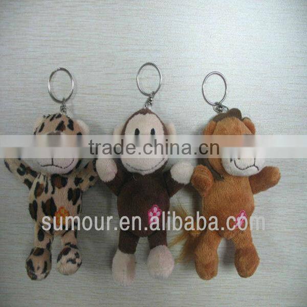 Animal Shaped Stuffed Plush Keychain, Plush Keyring