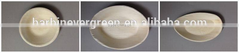 12'' palm leaf oval plate