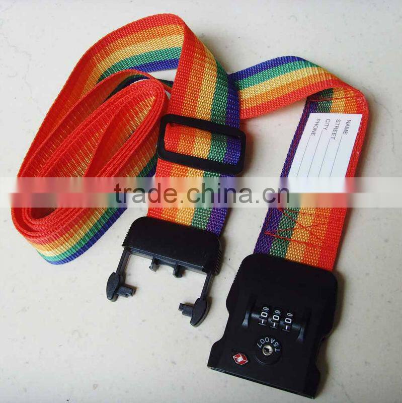 FACTORY TOP SELLING!! Polyester Personalized luggage TSA straps