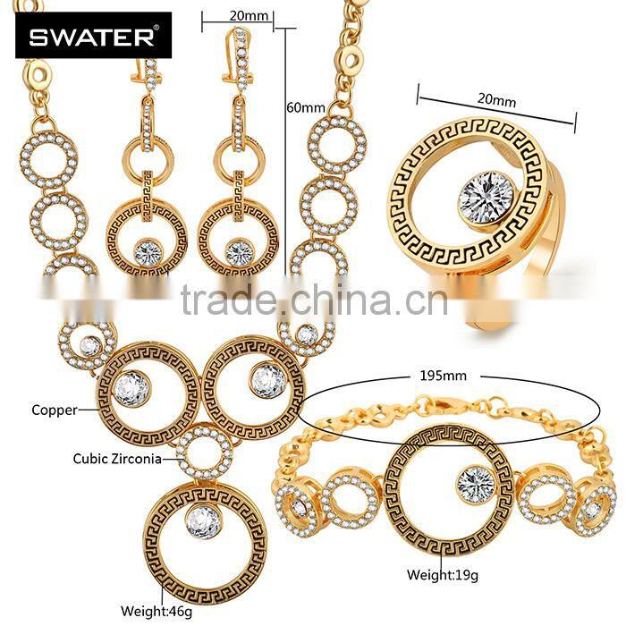 2016 Brand New Circles Jewelry Sets Dubai Custom Jewelry Set
