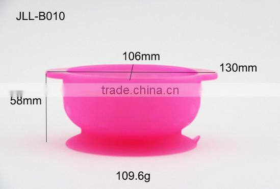 Popular High Quality BPA Free Mini Silicone Suction Baby Bowls