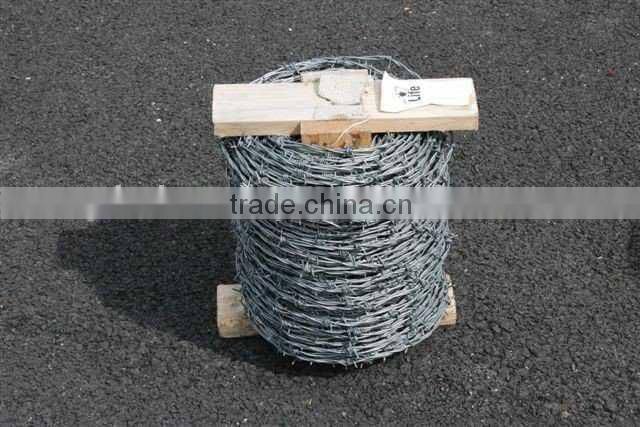 Guangzhou factory galvanized barbed wire price/single barbed wire roll price