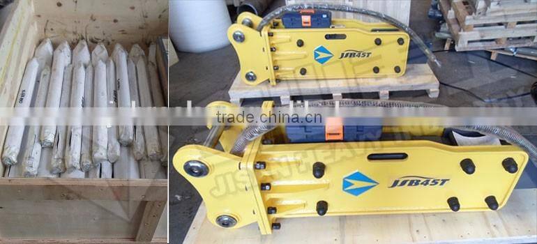 hydraulic rock breaker hammer with 85mm chisel for 7-14 tons excavator