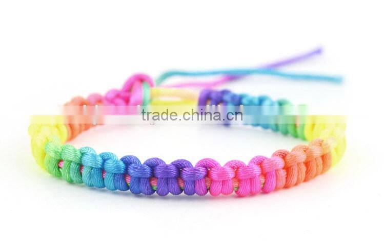 Cheap Handmade Multi-Color twisted chain link pattern handmade bracelet