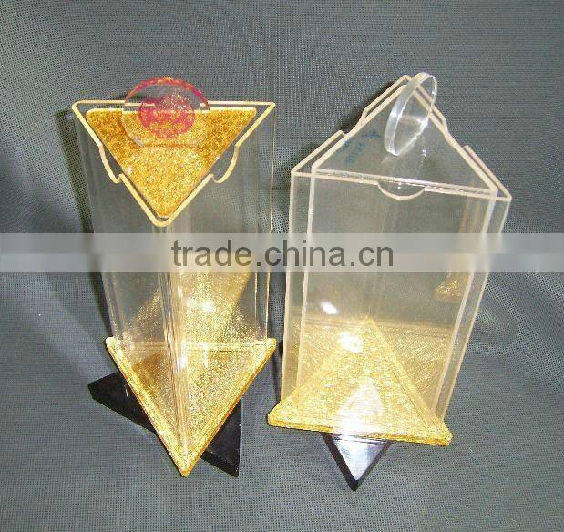 Rotating acrylic menu block holder/ Acrylic tent card stand