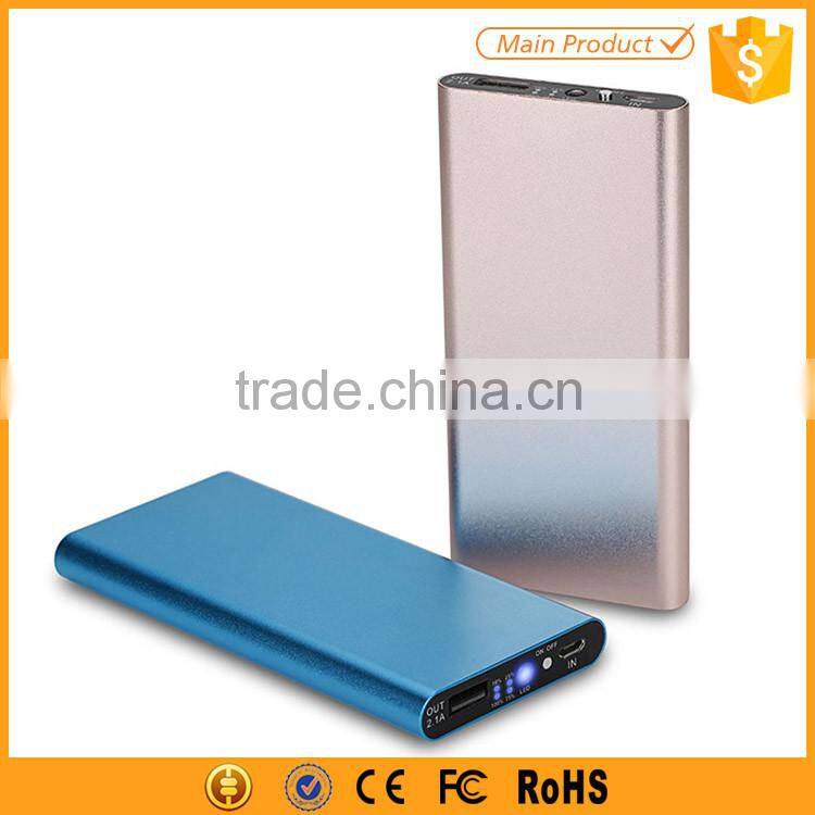 fast charging 5400mah universal power bank with fc ce rohs