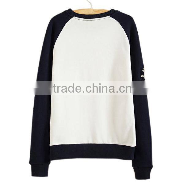 Sleeve With Embroidery Cheap Fleece Hoodies Raglan Design (lyh-060005)