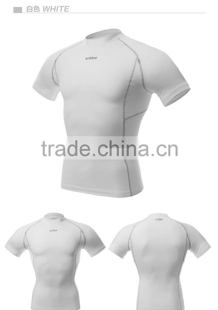 Custom Sports Training T-Shirts Dri Fit Fitness Compression Shirt for Men