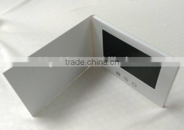 hot sale video greeting card with 2.4", .4.3" , 5", 7", 9", 10" LCD screen