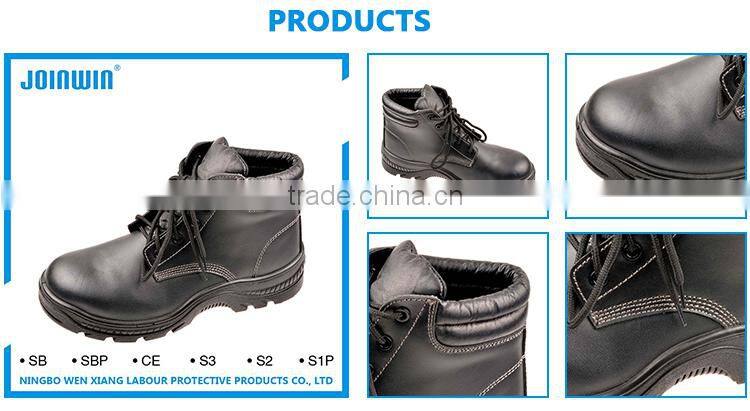 Anti-Puncture PU Injection Slip Suede Leather Safety Boots